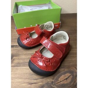 Stride Rite SM Jane Red Girls Sz 3 W Box